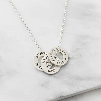 Personalised Sterling Silver Story Necklace, 5 of 7