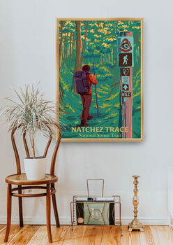 Natchez Trace National Scenic Trail USA Travel Poster, 5 of 8