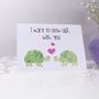 'I Want To Grow Old With You' Tortoise Card, thumbnail 4 of 5