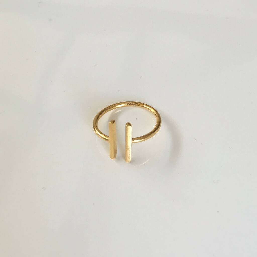 Twin Bar Ring, 1 of 2
