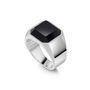 Black Onyx Octagonal Signet Ring 925 Solid Silver, thumbnail 4 of 4