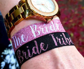 Bride Tribe Rose Gold Hen Party Wristbands, 4 of 8
