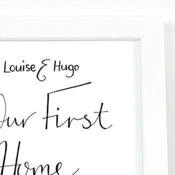 Personalised 'Our First Home' Print, 5 of 7