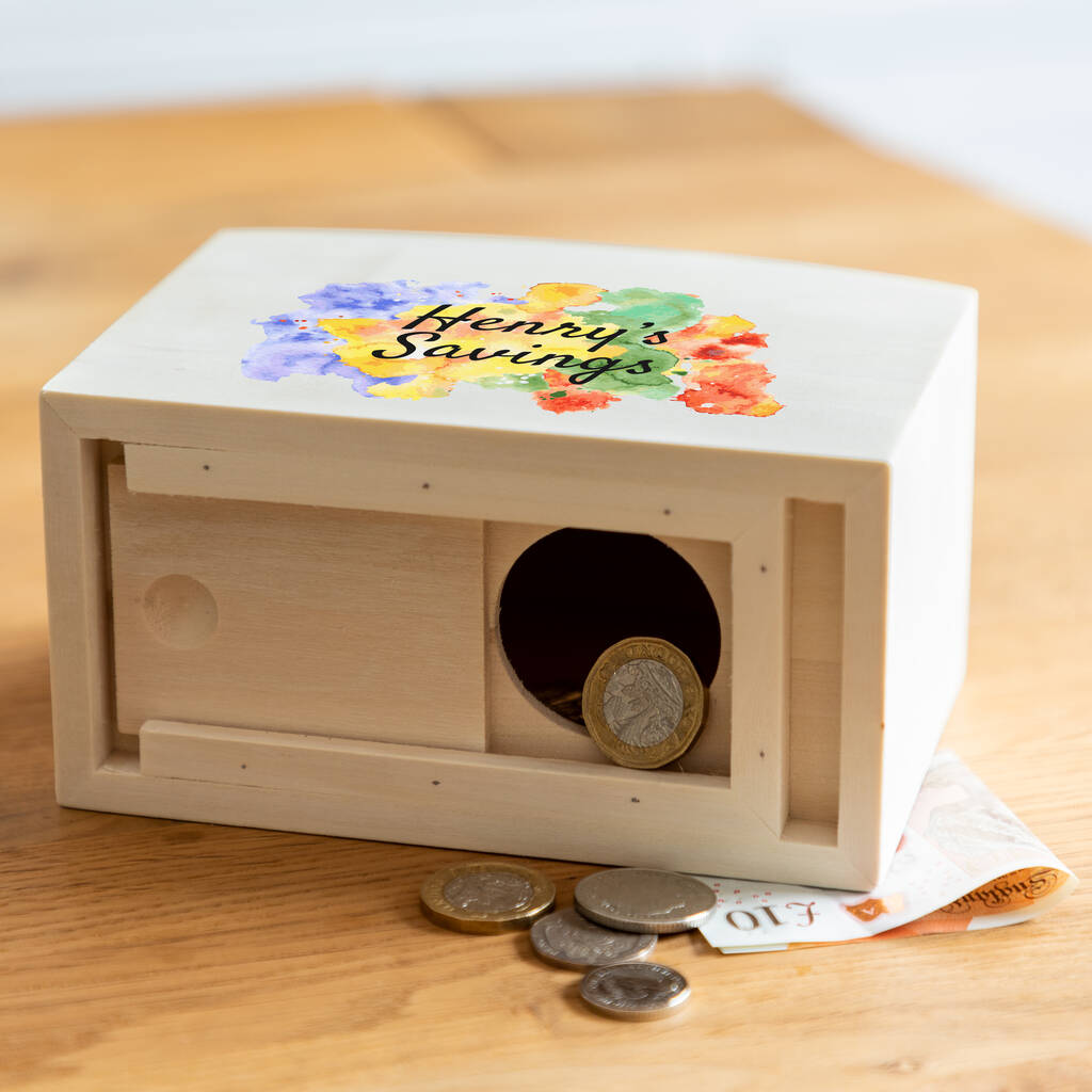 Personalised Savings Money Box By Mirrorin