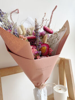 Dried Flower Bouquet In Mixed Berry, 2 of 3