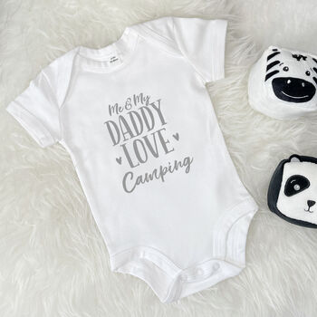 Me And My Daddy Love … Personalised Babygrow, 10 of 11
