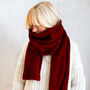 Make Your Own Chunky Long Winter Scarf Printable Guide, thumbnail 4 of 5