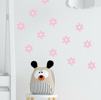 Daisy Wall Decals. Peel And Stick Daisy Wall Stickers, 4 of 5