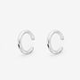 Thick Sterling Silver Conch Ear Cuffs, Pair, thumbnail 1 of 4