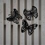 Three Rusted Metal Butterflies, Rusty Metal Garden Art, thumbnail 4 of 10