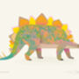 Stegosaurus Dinosaur Fine Art Print, thumbnail 2 of 4