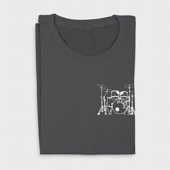 Personalised Drum Kit Organic Cotton T Shirt, 4 of 6