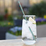 Set Of Four Stainless Steel Floral Straws, thumbnail 1 of 2