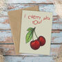 Cherry Pick Cute Valentines Card, thumbnail 1 of 2