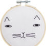 Mog The Cat Donna Wilson Embroidery Hoop Kit, thumbnail 4 of 5