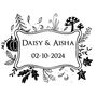 Personalised Autumn Wedding Rubber Stamp, thumbnail 3 of 9