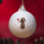 Working Cocker Spaniel Ceramic Round Bauble, thumbnail 3 of 4