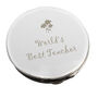 World’s Best Teacher Compact Mirror Gift, thumbnail 3 of 3