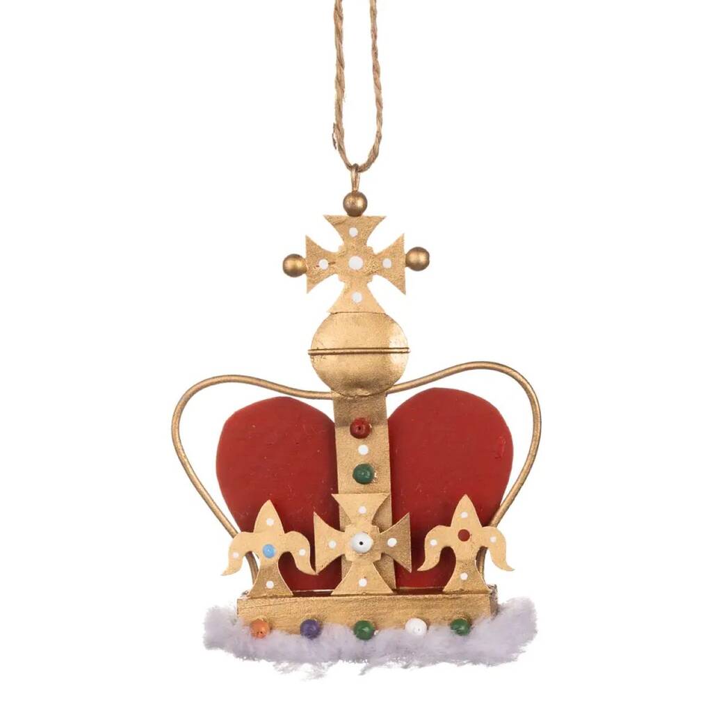 Christmas Regal Crown London Hanging Decoration, 1 of 1