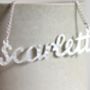 Personalised Handmade Silver Name Necklace, thumbnail 2 of 12