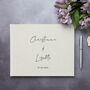 Handwritten Style Personalised Wedding Guest Book, thumbnail 3 of 5