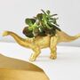 Diplodocus Dinosaur Planter With A Plant, thumbnail 3 of 8