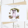 Personalised Congratulations New Home Pink Door Card, thumbnail 2 of 2