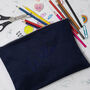 Extra Large Embroidered Pencil Case, thumbnail 2 of 4