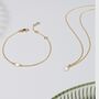 Freshwater Pearl And 18ct Gold Vermeil Bracelet, thumbnail 4 of 5