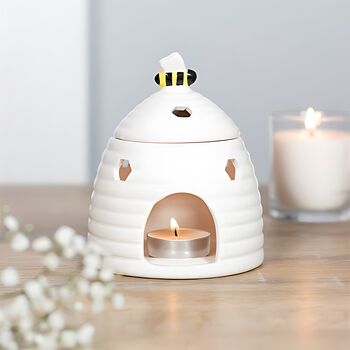 White Beehive Oil Burner, 2 of 6