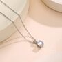 Sterling Silver Tiny Moonstone Pendant Necklace, thumbnail 2 of 11