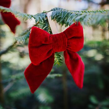 Bow Christmas Tree Decorations, 4 of 7
