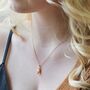 Feminine Figure Pendant Necklace In Gold Plating, thumbnail 1 of 8