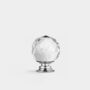 Clear Faceted Chrome Crystal Glass Cupboard Door Knob, thumbnail 4 of 9