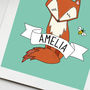 Personalised Fox Nursery Print, thumbnail 2 of 2