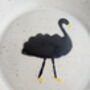 Handmade Ceramic Black Swan Pastel Plate, thumbnail 5 of 7