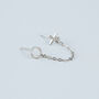 Sterling Silver X And O Double Piercing Earring, thumbnail 5 of 6
