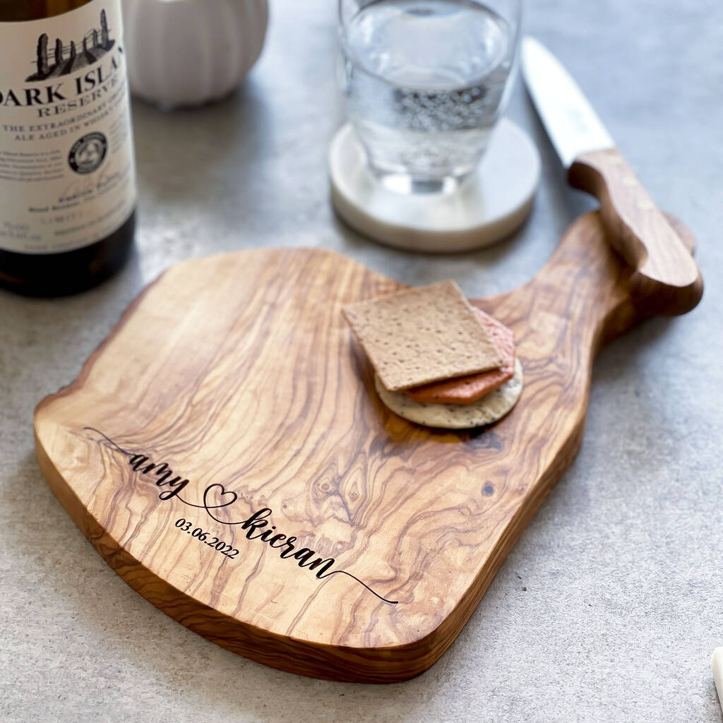 Personalised 5th Anniversary Serving Board, 1 of 3