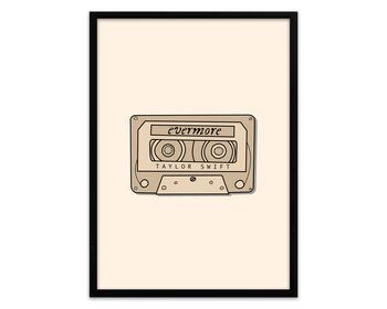 Taylor Swift Evermore Inspired Cassette Print, 4 of 5