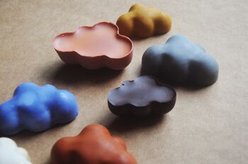 Cloud Shaped Jumbo Beeswax Crayons – Set Of Five In A Tin, 2 of 3