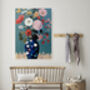 Blue Vase Flower Art Print, thumbnail 3 of 4
