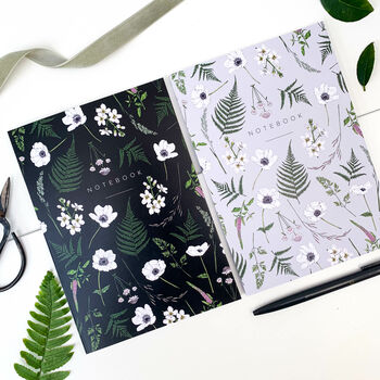 Set Of Two A5 Notebooks Wild Meadow, 2 of 3