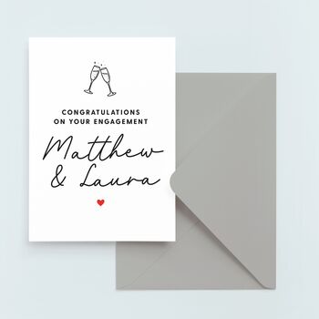 Persoanlised Engagement Congratulations Card, 3 of 5