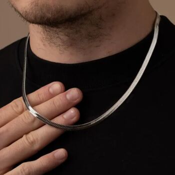 Personalised Silver 5mm Snake Bracelet, 2 of 11