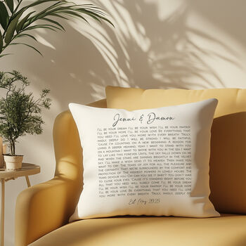 'First Dance' Song Cushion, 2 of 6