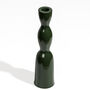 Tall Wave Candleholder Dark Green, thumbnail 2 of 4