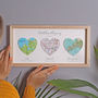 Your Story Personalised Map Heart Couples Gift, thumbnail 5 of 7
