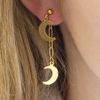 Moon And Star Multi Way Charm Earrings, 5 of 9