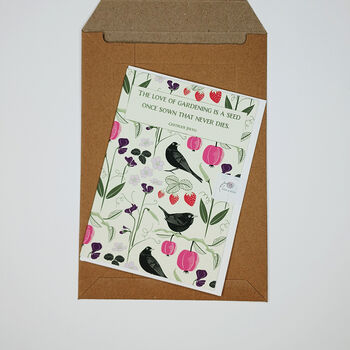 'The Love Of Gardening' Thoughtful Garden Quote Card, 3 of 3