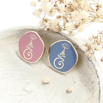 Spiritual Enamel Pin Unalome Symbol, Gift For Mindfulness And Meditation For Her, 3 of 12